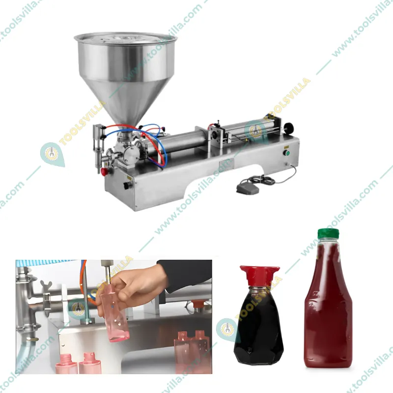 High Speed Single Head 10-100ml Paste Filling Machine for Cream Filling  with SS Body